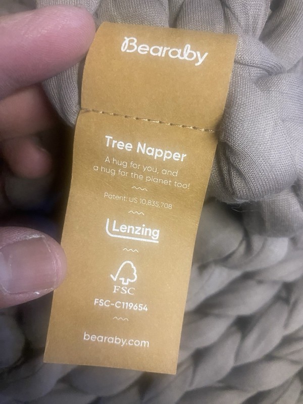 Bearaby Tencil Cooling Tree Napper Throw 20 Lb Retail $349 Cocoa Brown gallery