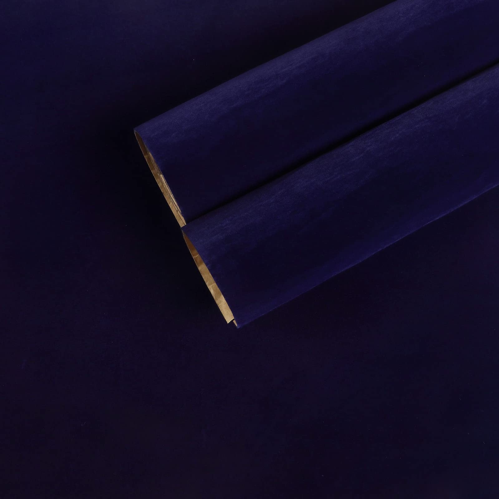 Self Adhesive Velvet Drawer Liner Roll Dark Blue Felt Fabric Velvet Flocking ... gallery