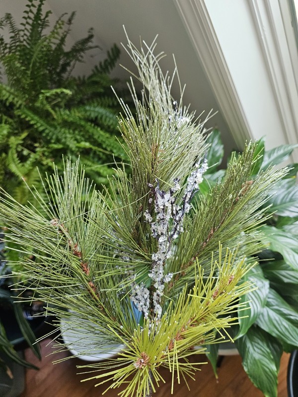 Artificial Pine Iced Twig Branch gallery