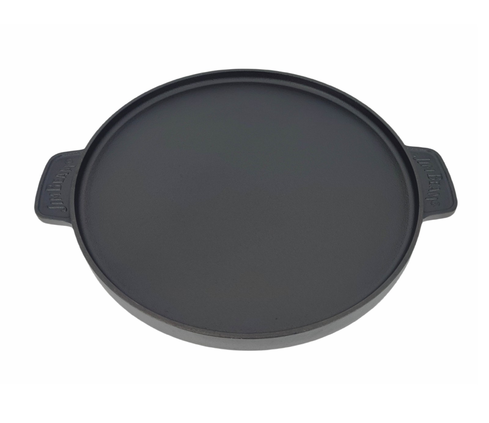 Jim Beam Cast Iron Reversible Grill Griddle Round Pre-Seasoned BBQ Pan gallery