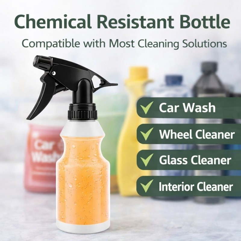 Plastic Trigger Spray Bottle 16 OZ Heavy Duty Chemical Resistant Sprayer gallery