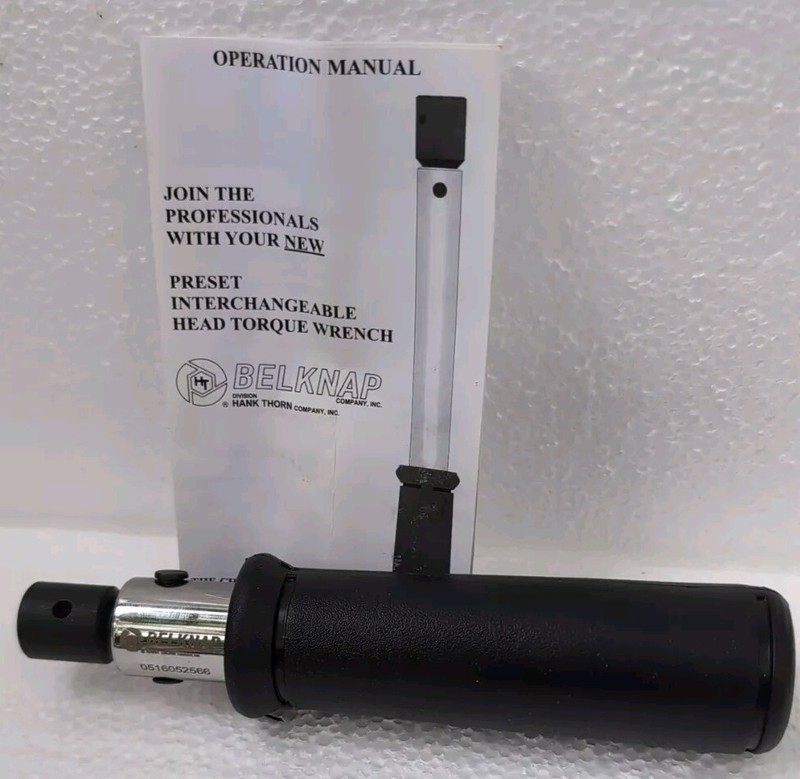 Hank Thorn / Belknap Interchangeable Torque Wrench VB-10ST-I 7 To 25 Ft. Lb. USA gallery