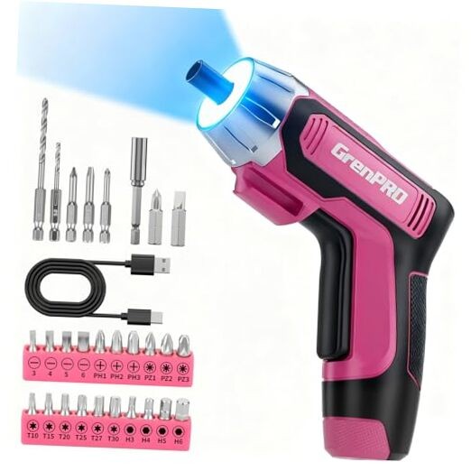 4V Electric Screwdriver Rechargeable 29pcs, Cordless Screwdriver, USB Small gallery