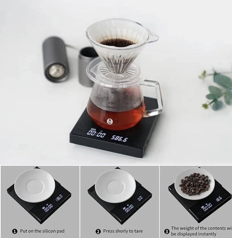 TIMEMORE Digital Scale Basic+ Scale Coffee Food W/ Timer 2000 Grams New In Box gallery