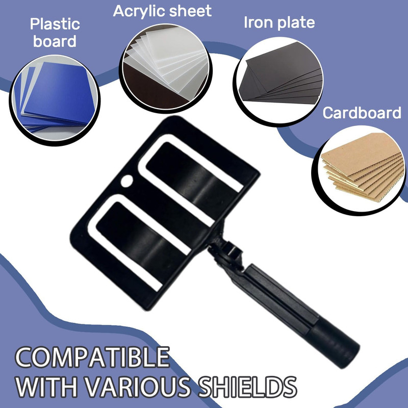 Adjustable Paint Shield Holder - 360° Angle Spray Shield for Cardboard or Plasti gallery
