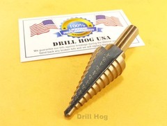 Drill Hog 3/16″-7/8″ Step Drill Bit Reamer UNIBIT Step Bit M7 Lifetime Warranty