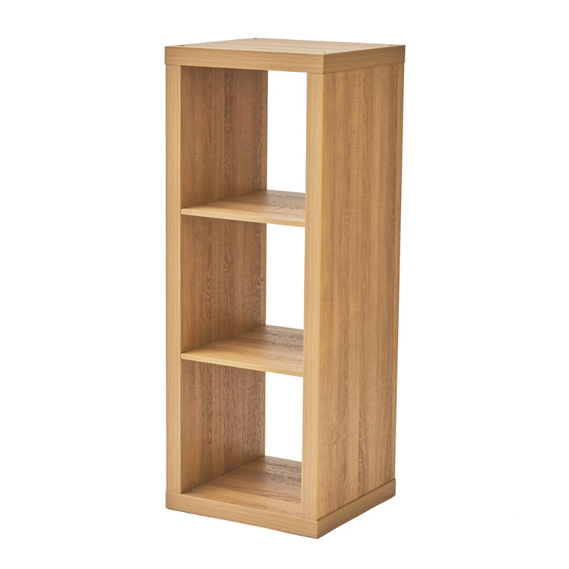 Better Homes & Gardens 3-Cube Storage Organizer, Light Honey, Wooden Bookcase gallery