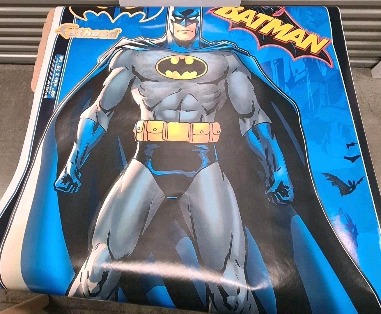 Batman Wall Sticker 75×48 Kid Gift Decal Boys Home Decor Mural gallery