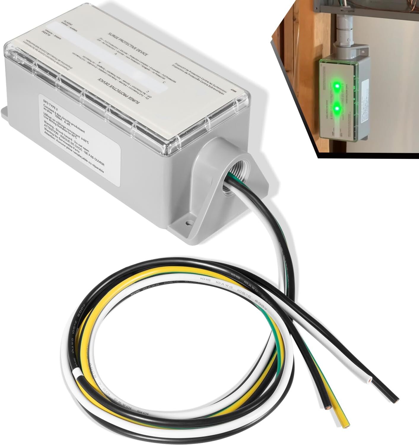 FS100 For Siemens FS100 Protector Whole House Surge Protection Device Rated gallery