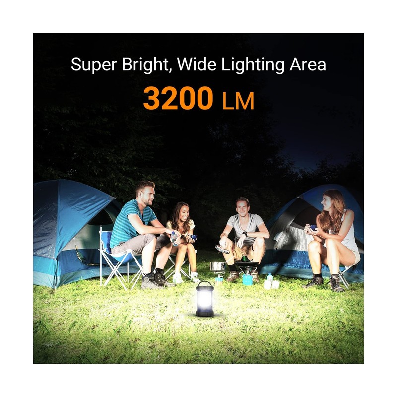 Camping Lantern, 3200LM LED Lanterns for Power Outages, 4600mAh Pho... Fast Ship gallery