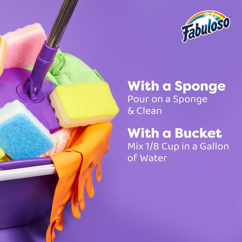 Fabuloso Multi-Purpose Cleaner Lavender Scent 2X Concentrated 56 fl oz gallery