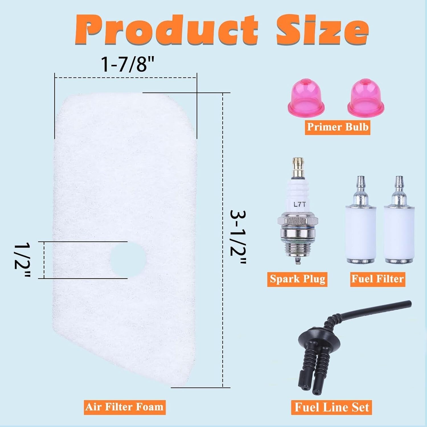 128LD Air Fuel Filter Line Spark Plug Kit for Husqvarna 128CD 125L 124L Trimmer gallery