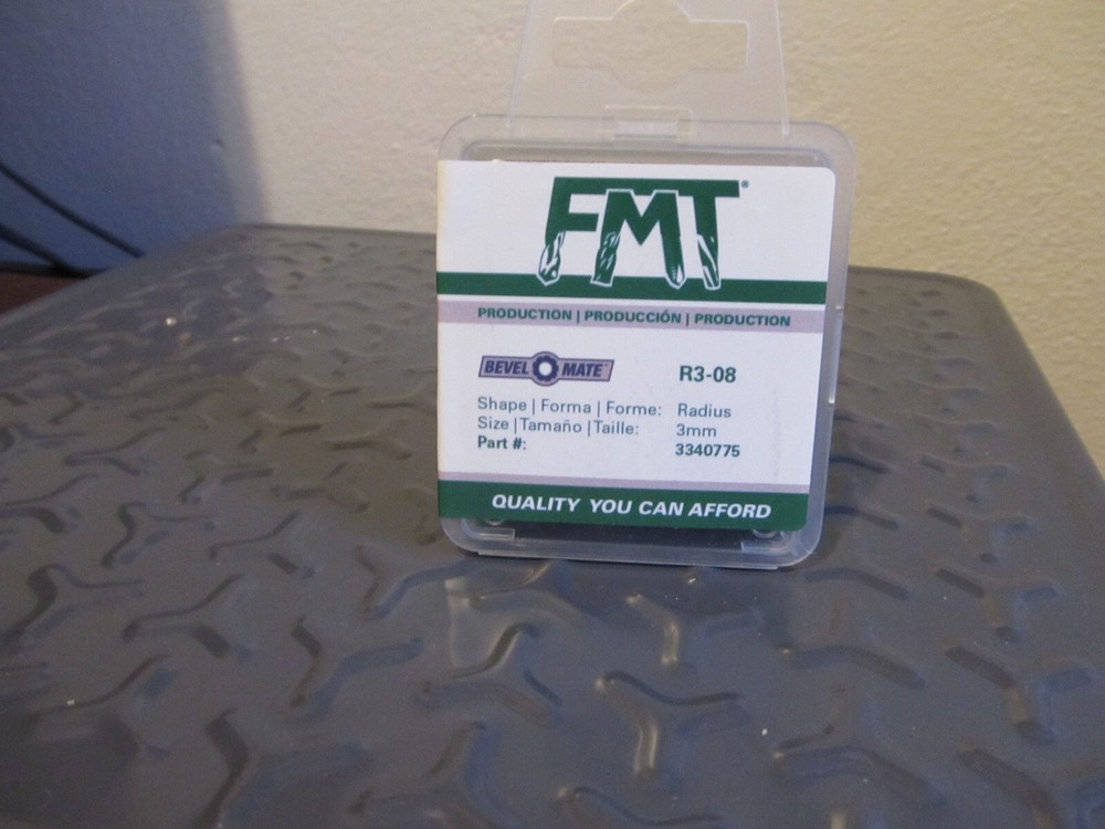 FMT Size 8 3mm Radius Carbide Helical Bevel Mate® Cutter Head