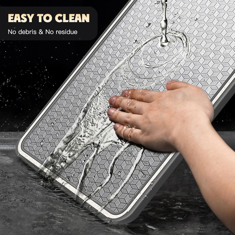 Chic Scratch-Resistant Chopping Board with Mesh Design & Juice Groove - 15x10 In gallery