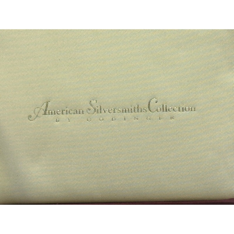 American Silversmiths Collection Godinger Silverplate Floral Spreaders w/Case-4 gallery