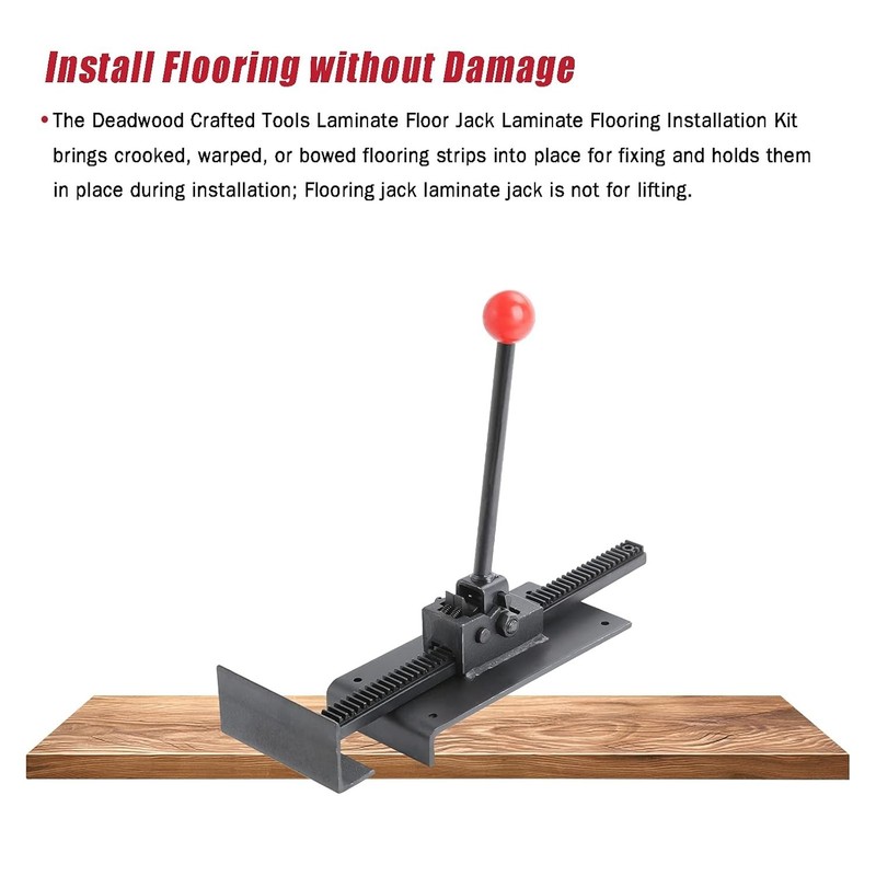 Durable Hardwood Flooring Jack Tool with Easy Ratchet Mechanism for Tight Spaces gallery
