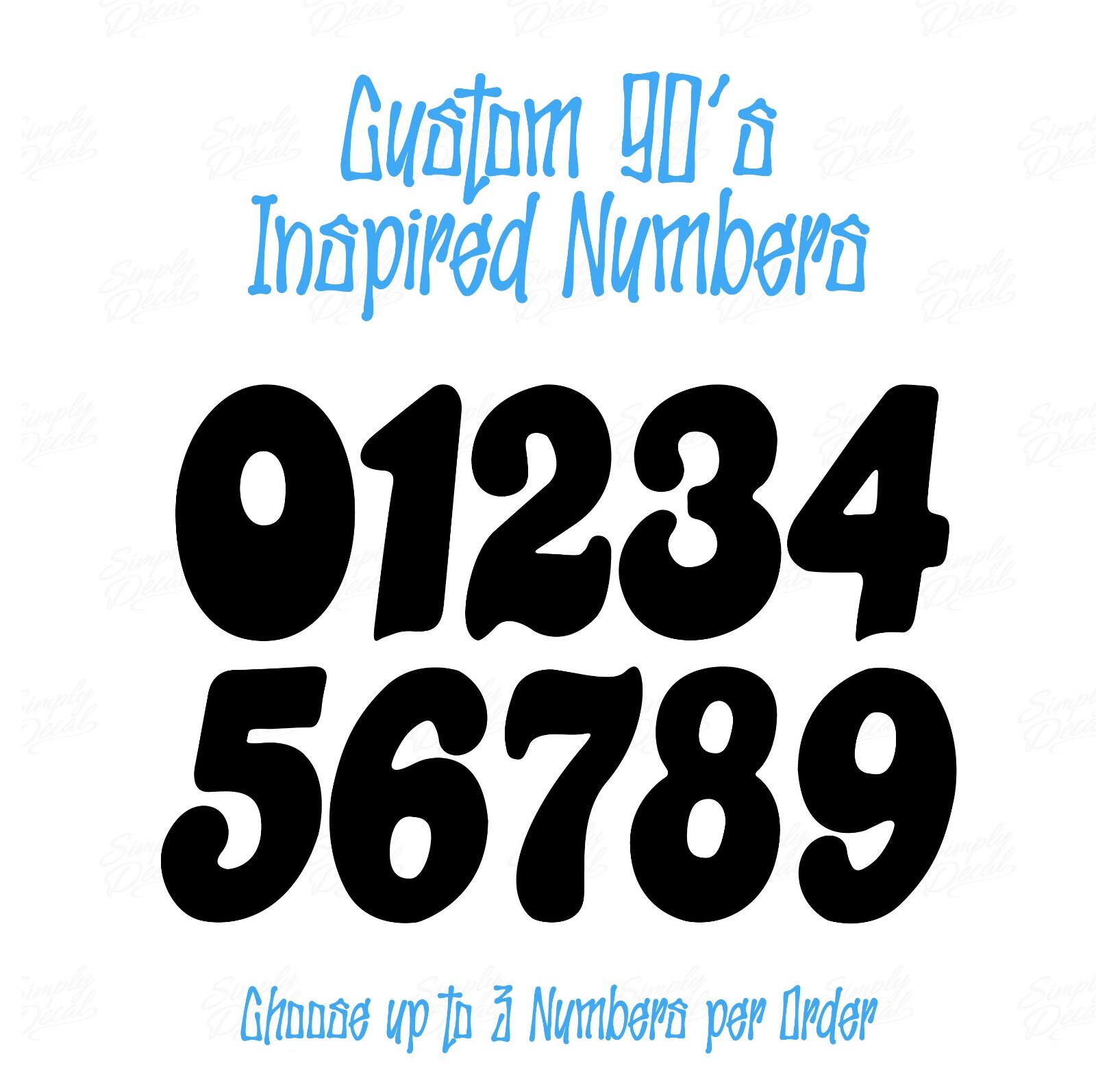 Personalized Motocross Decals - Underground Products - UGP ⚡ Custom BMX Numbers⚡ gallery