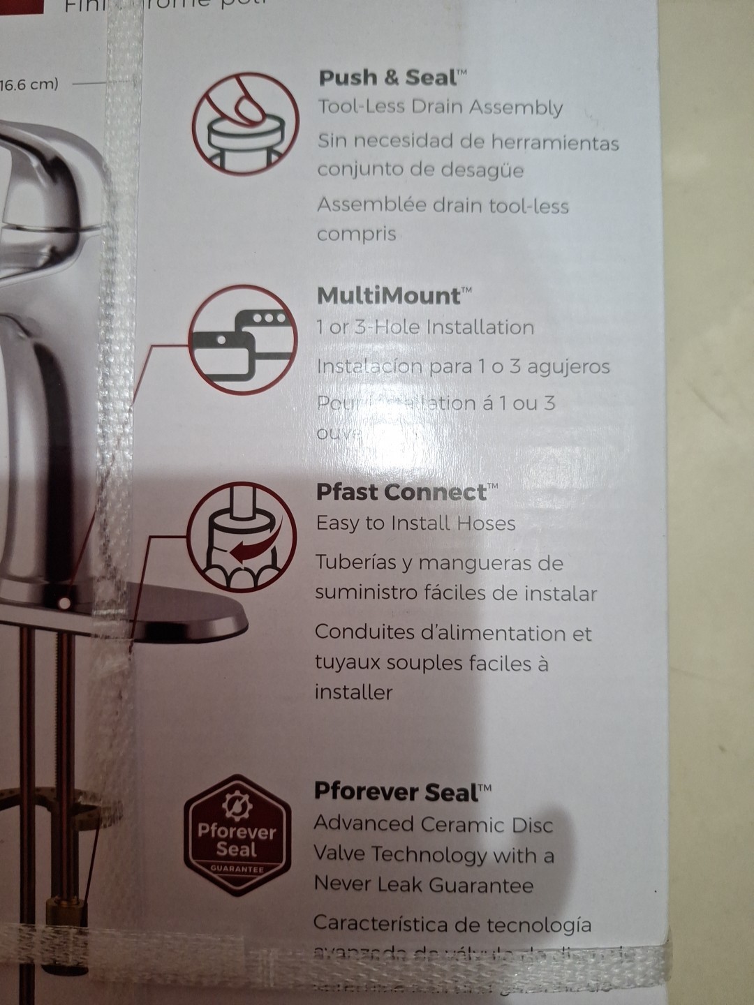 PFISTER Ladera Single Control Bathroom Faucet Polished Chrome Finish LF-042-LRCC gallery