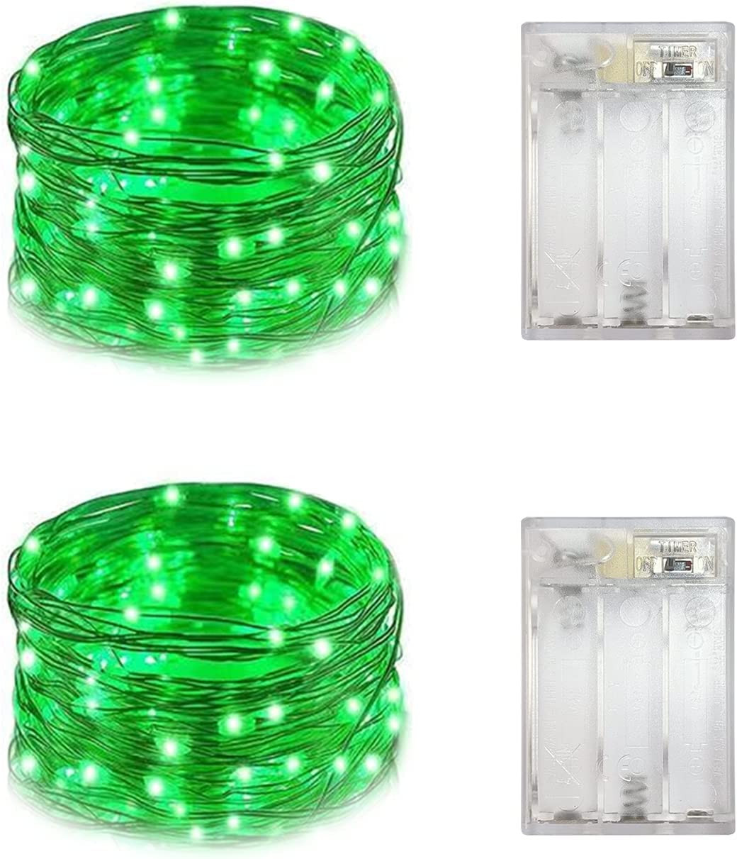 2 Pack Battery Operated Mini Led Fairy Light with Timer 6 Hours On/18 Hours off gallery