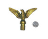 GOLD COLORED PLASTIC EAGLE FINIAL FOR 3/4" METAL FLAG POLE TOPPER gallery