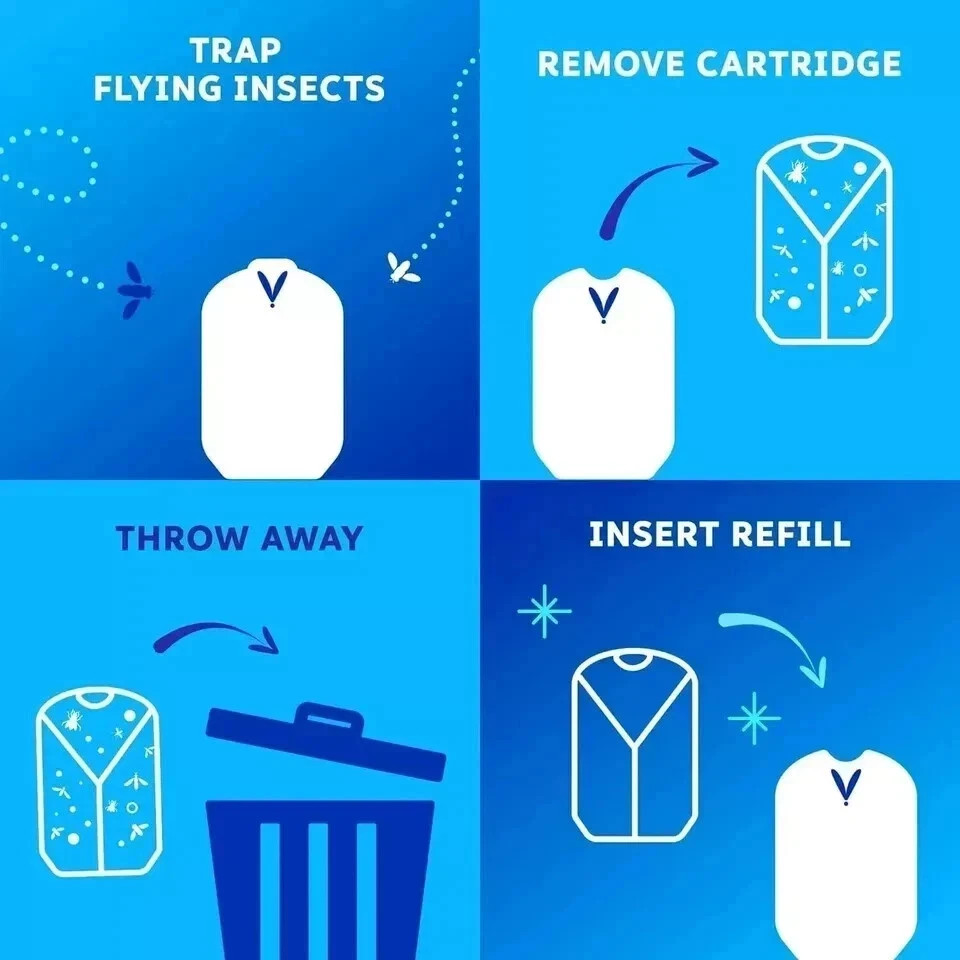 Zevo Flying Insect Trap Refill Cartridges -Easy to Use (8 Refill Cartridges) gallery