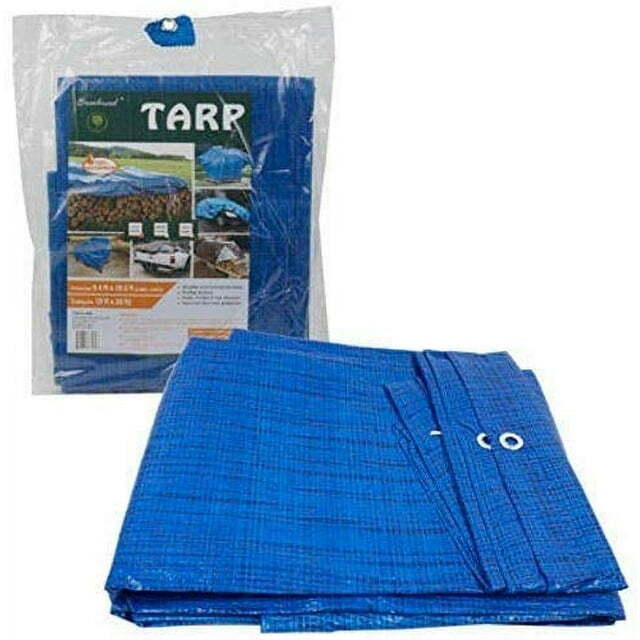 New 10 ft X 10 ft Waterproof Multi Purpose Tarp Poly Cover for Car Camping Beach gallery