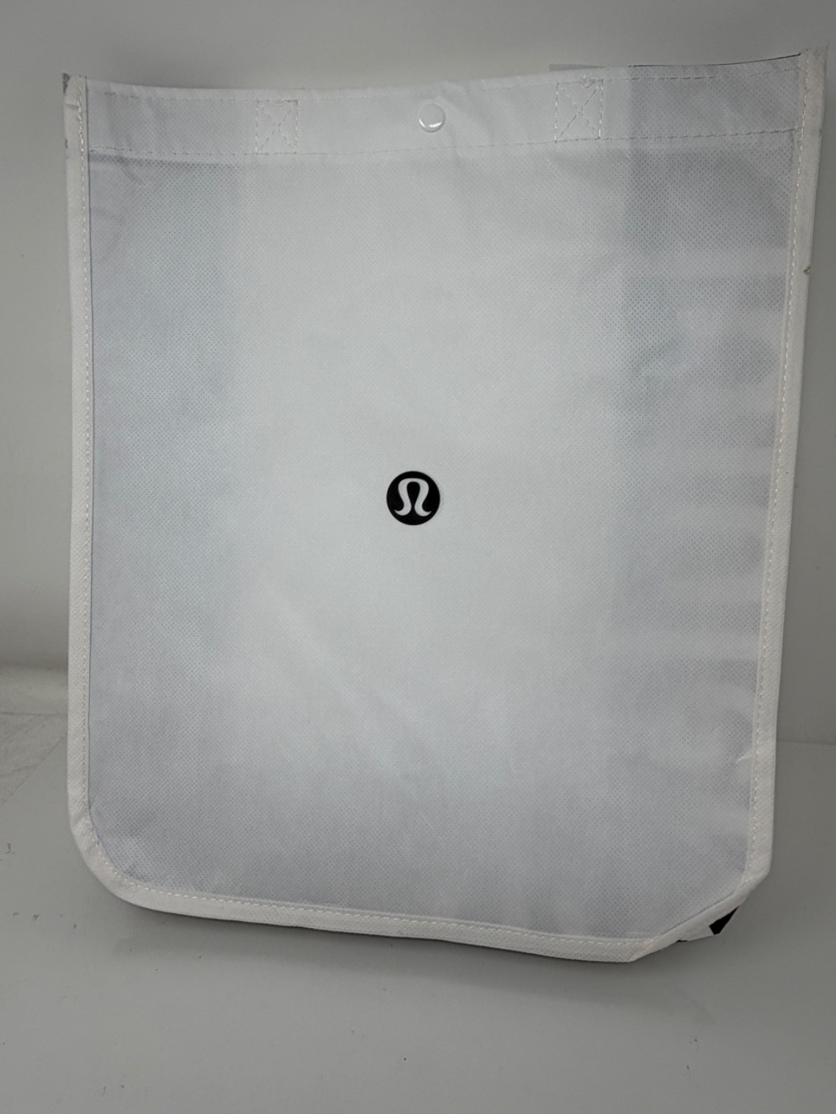 Lululemon Reusable Shopping Gift Bag Yoga Tote White 14"x16"X6" gallery