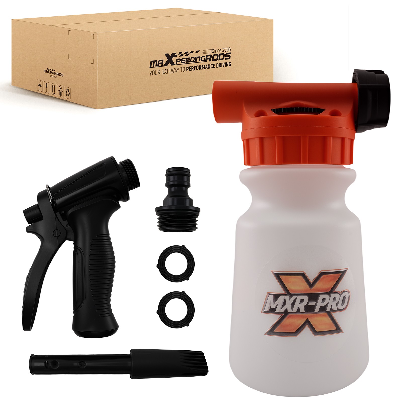 1L Car Wash Foam Cannon Adjustable Soap Sprayer for Garden Hose 3/4 Thread gallery