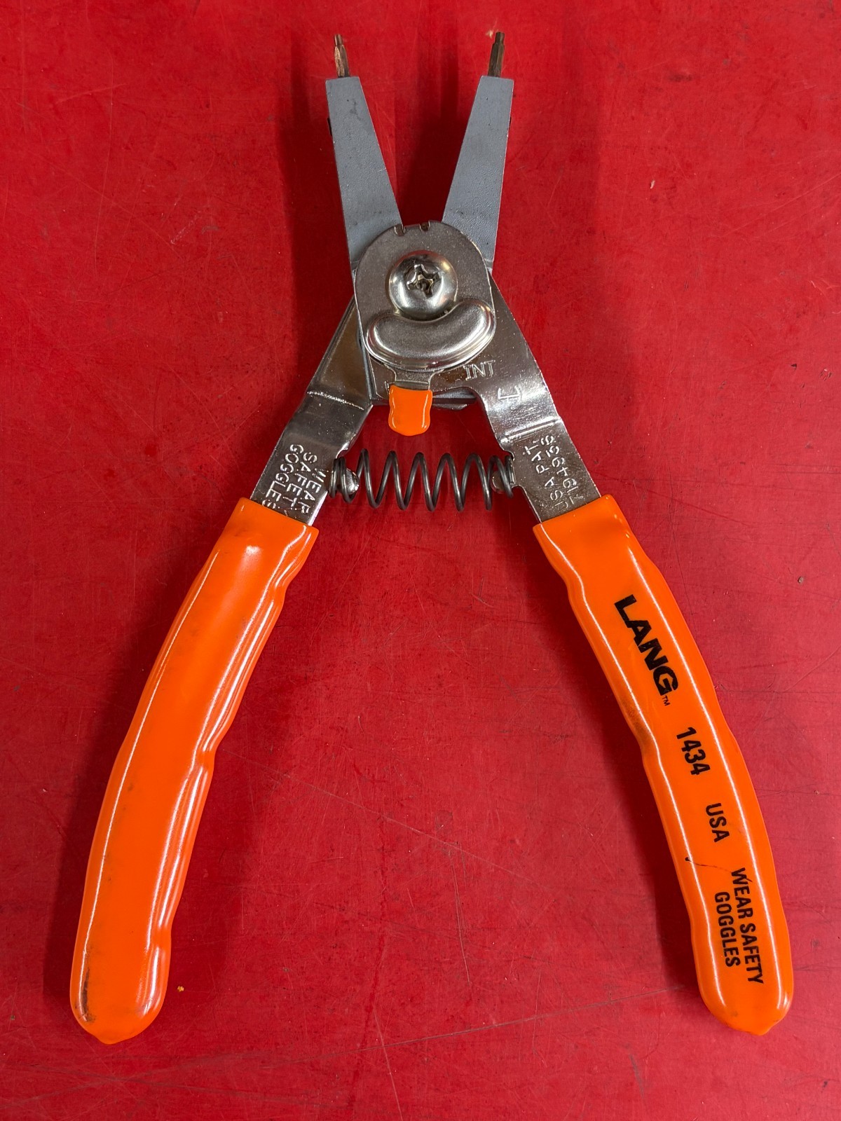LANG TOOLS 1434 "QUICK SWITCH" INTERNAL & EXTERNAL SNAP RING PLIERS USA MADE gallery