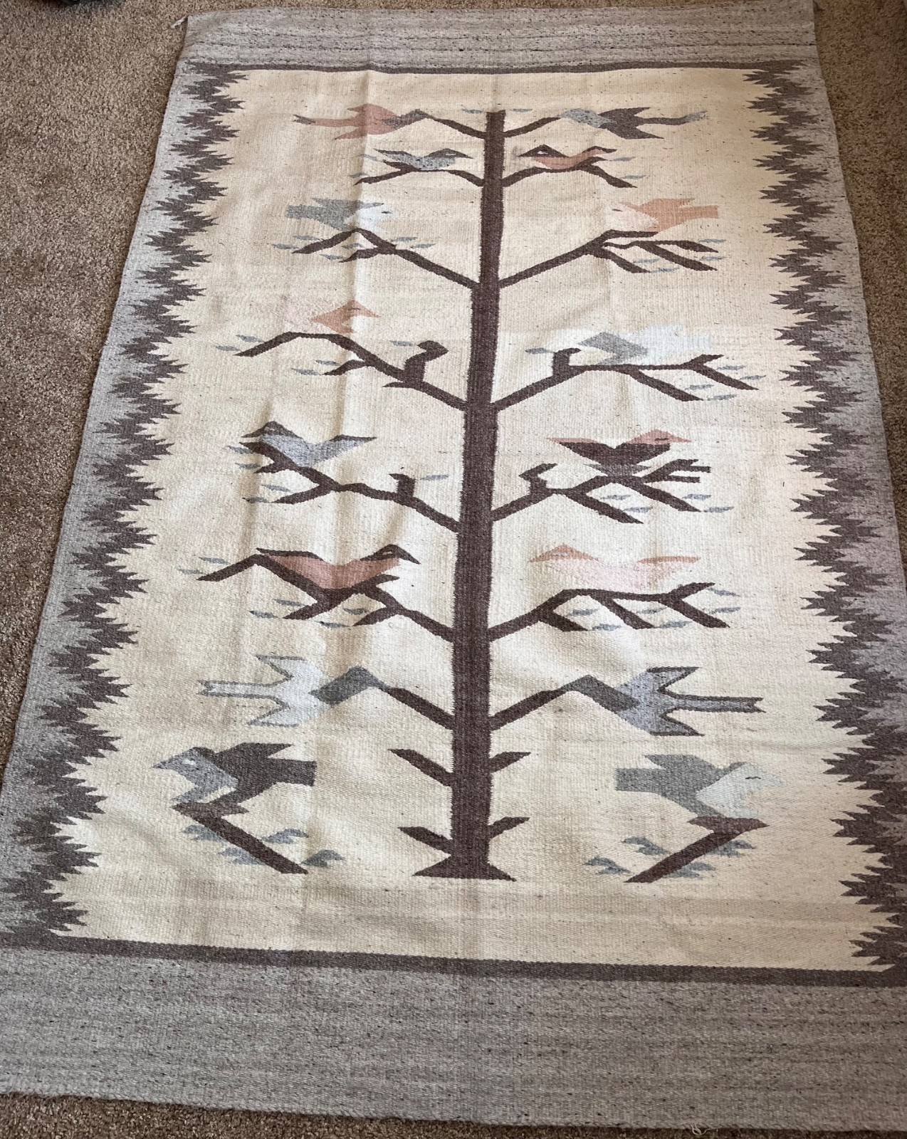 Handmade Loomed & Woven Wall Hanging/Rug gallery