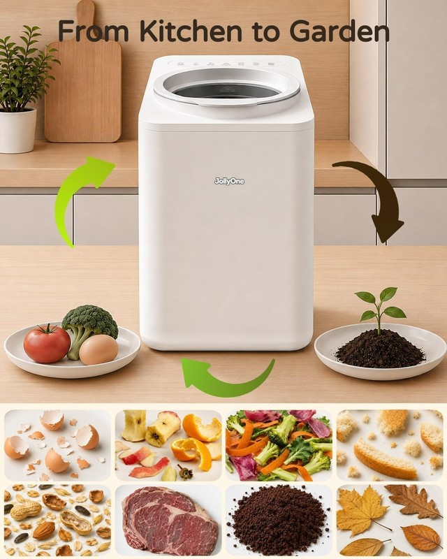 4.5L Large Electric Kitchen Composter & Food Recycler... gallery