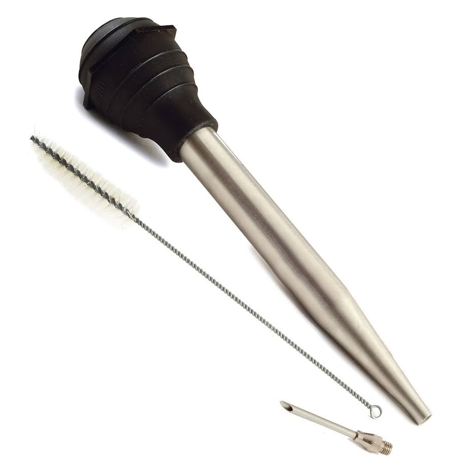 Norpro Deluxe Stainless Steel Baster with Injector & Cleaning Brush 5898 Turkey gallery