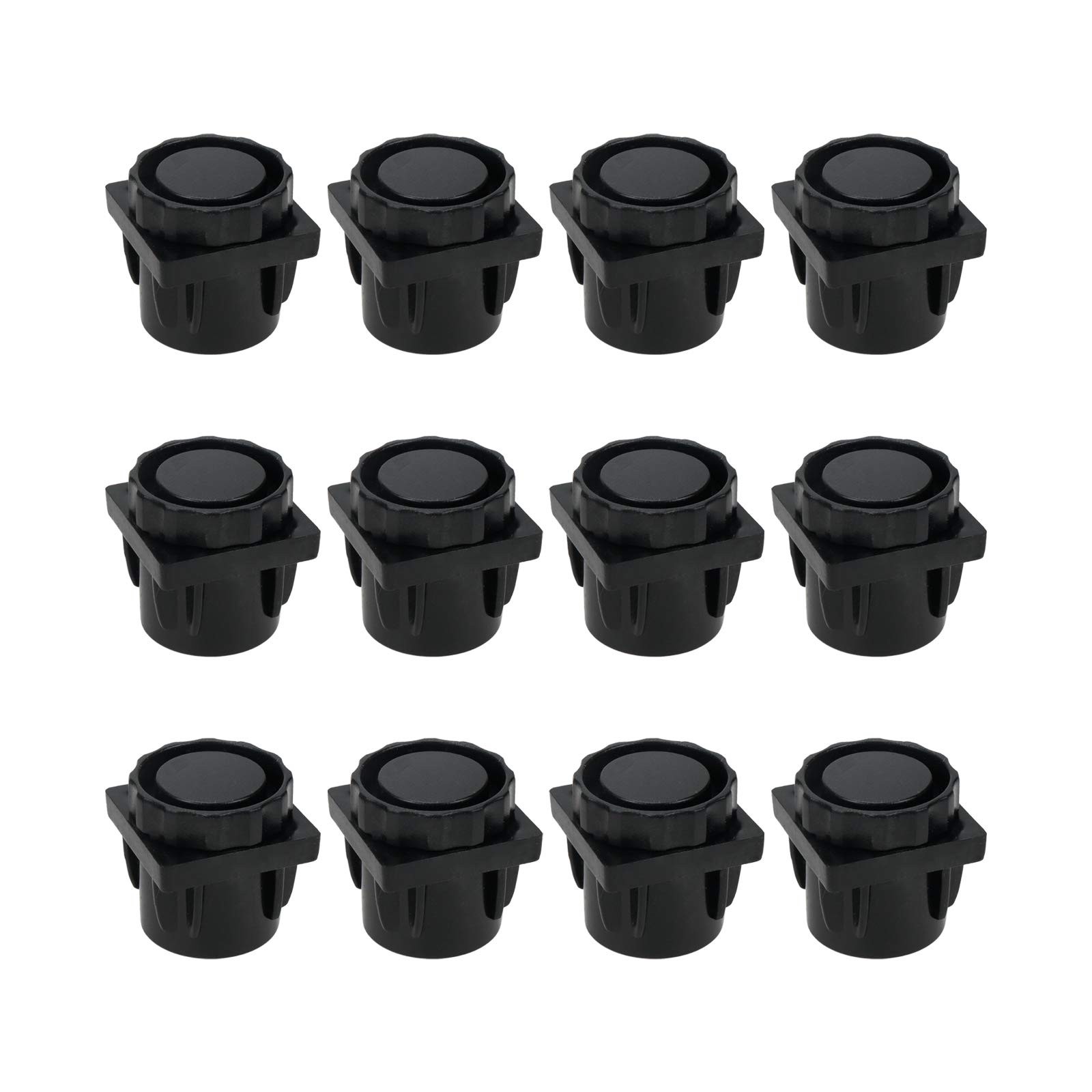 Quluxe Adjustable Feet, 1 Inch Square Tube Inserts Kit 1 Inch, Black gallery