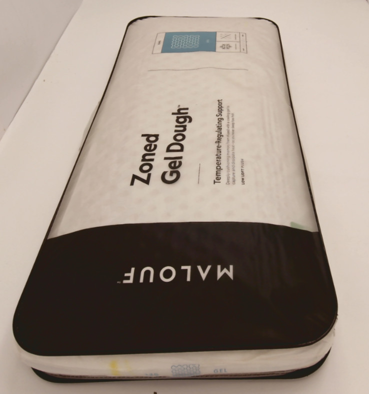 MALOUF Zoned Dough Gel-Infused Memory Foam Bed Pillow-King size gallery