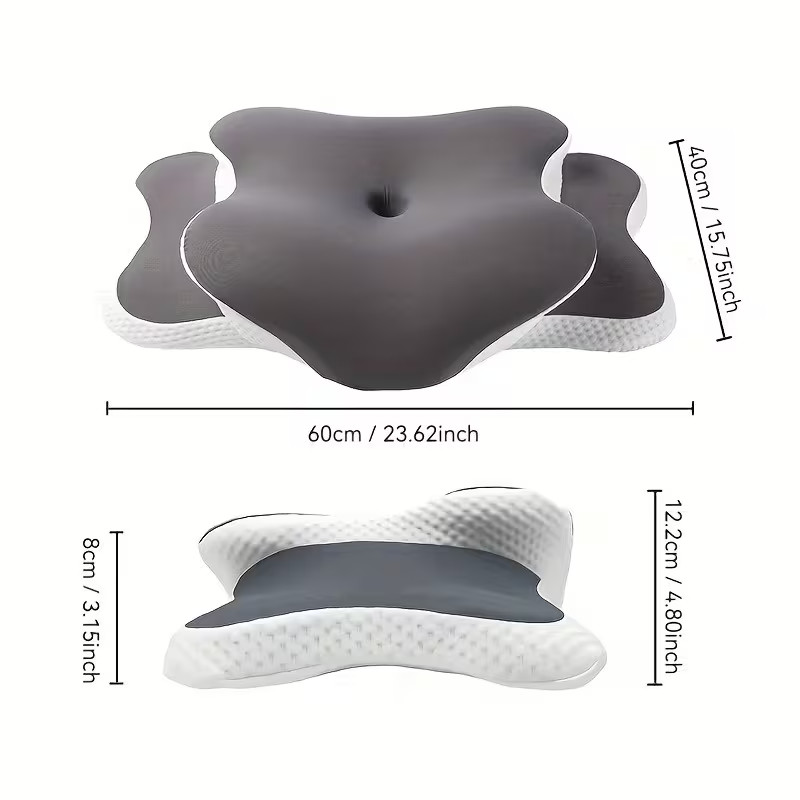 Ergonomic Pillow Soft Support for Back Stomach Sleepers gallery