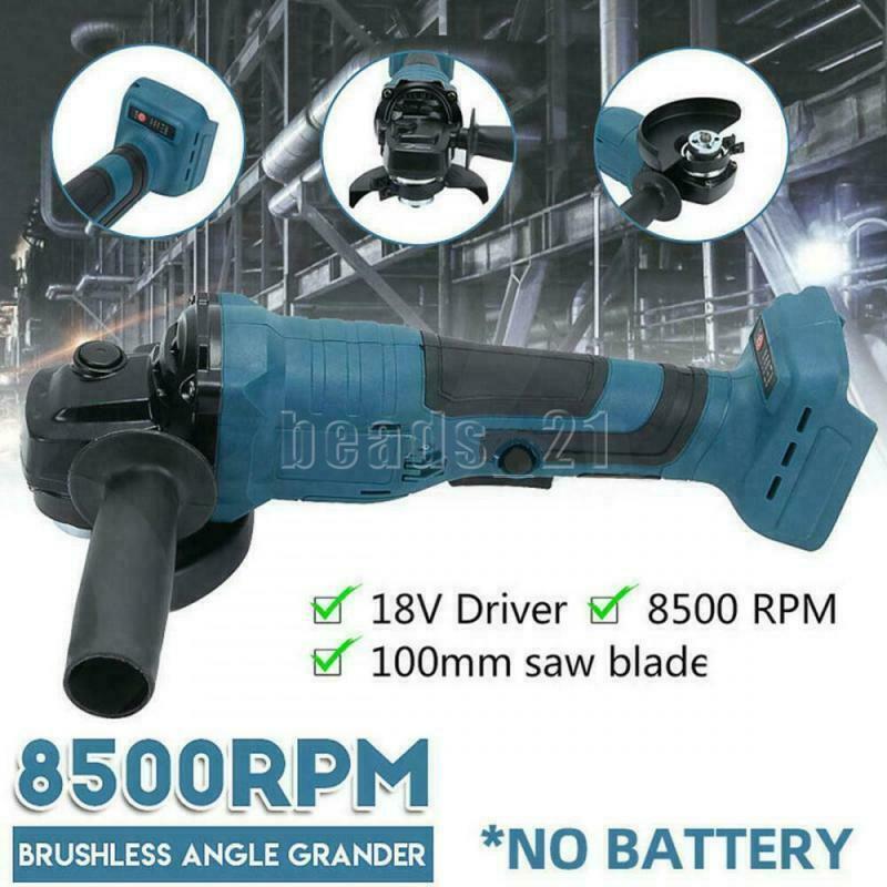 Electric Brushless Cordless Angle Grinder for Makita 18V 125mm (Tool Only) gallery