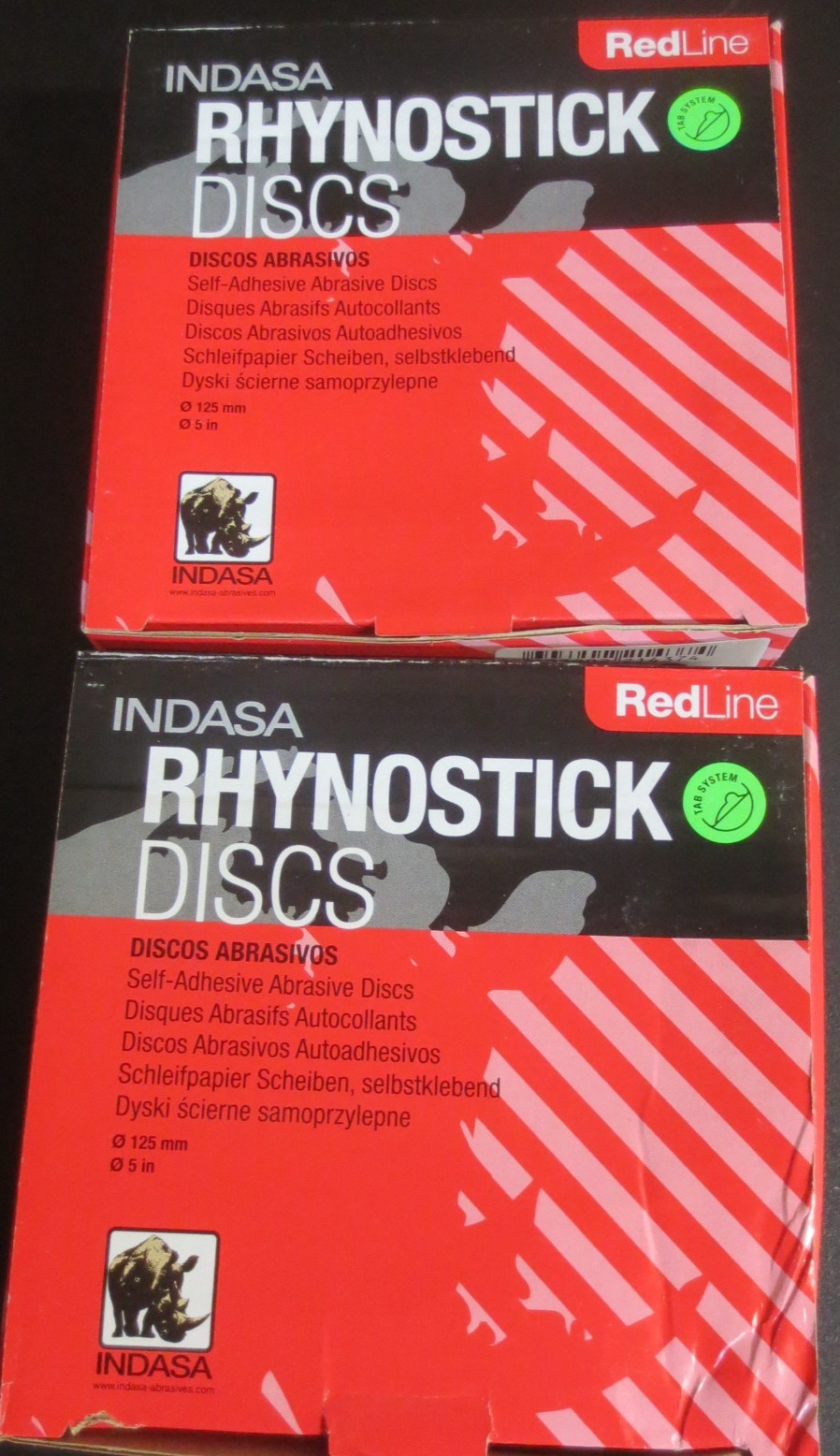 Indasa 5" Rhynostick RedLine PSA Solid Sanding Discs, 500 Series - 100 QTY gallery