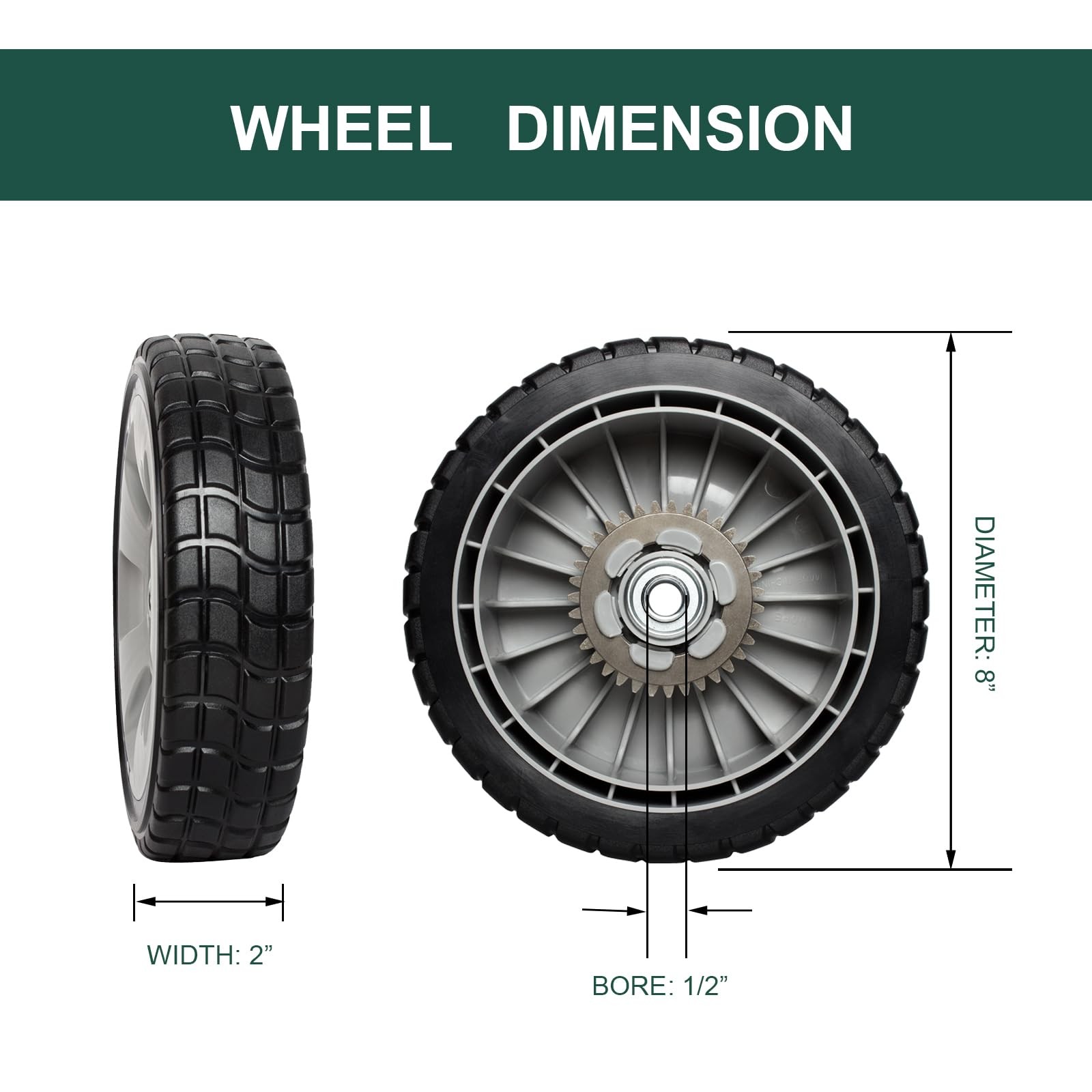 Zalana 4 Pack Lawn Mower Wheels Kit Compatible Honda Hrr216 Hrs216 Hrt216 Walk gallery