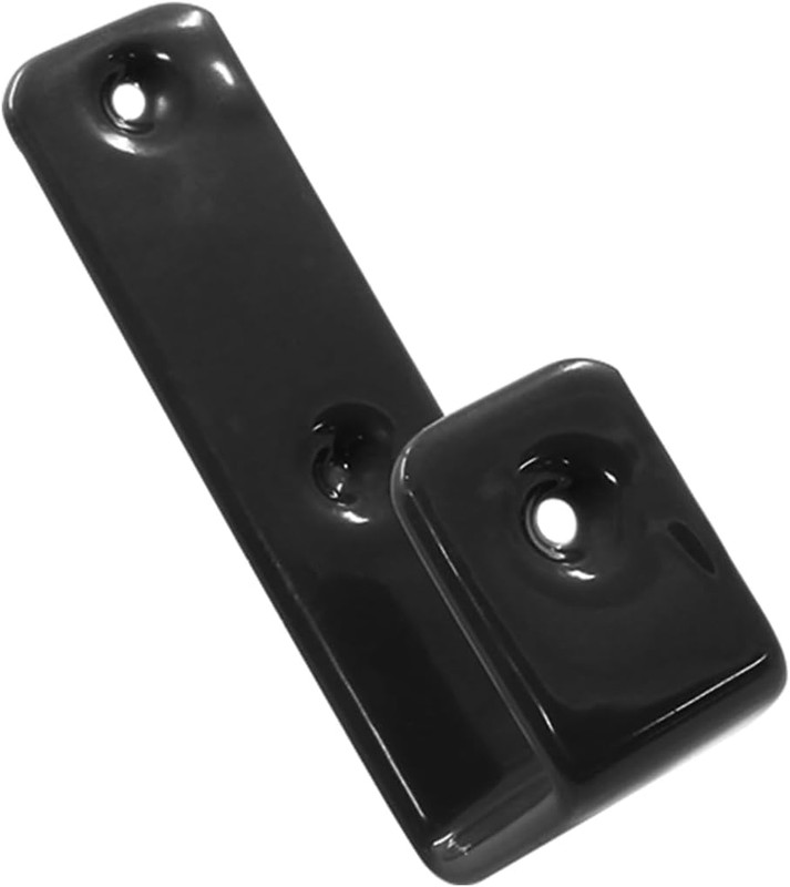 Bunk Bed Ladder Hook Brackets 1 Inch Black Metal PVC Coated 2 Pack gallery