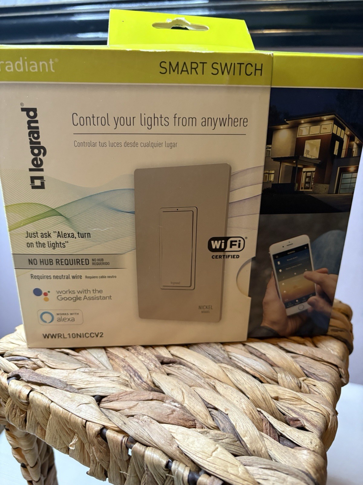 Legrand Radiant WWRL50NICCV2 Smart Dimmer No Hub Required works w/ Alexa NICKEL gallery