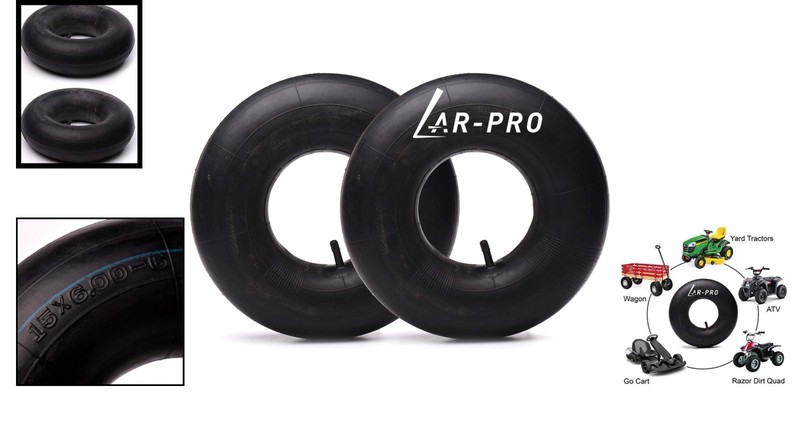 High-Quality 2-Pack Inner Tubes 15x6.00-6 with TR-13 Valve for Versatile Use gallery
