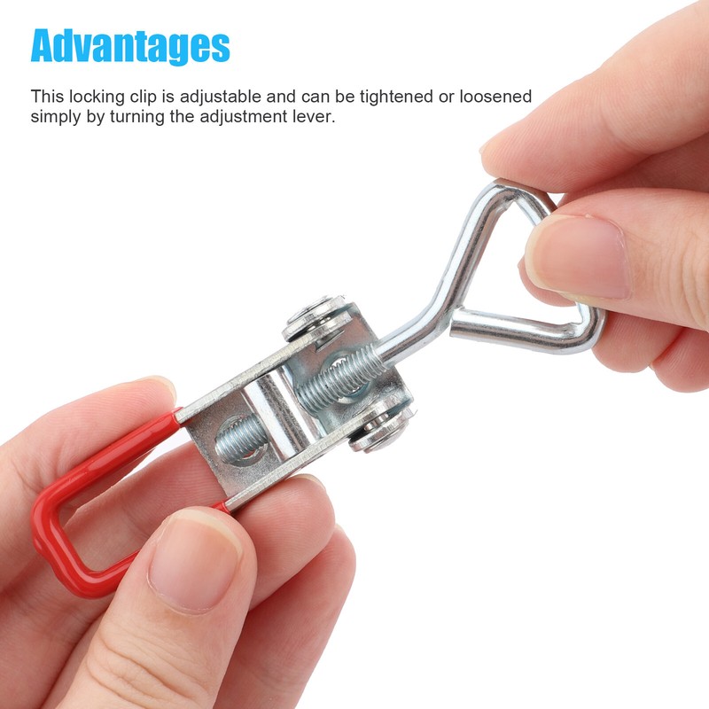 2 PCS Steel Toggle Latch Catch Adjustable Lock Clamp Anti-rust Clip For Box Case gallery