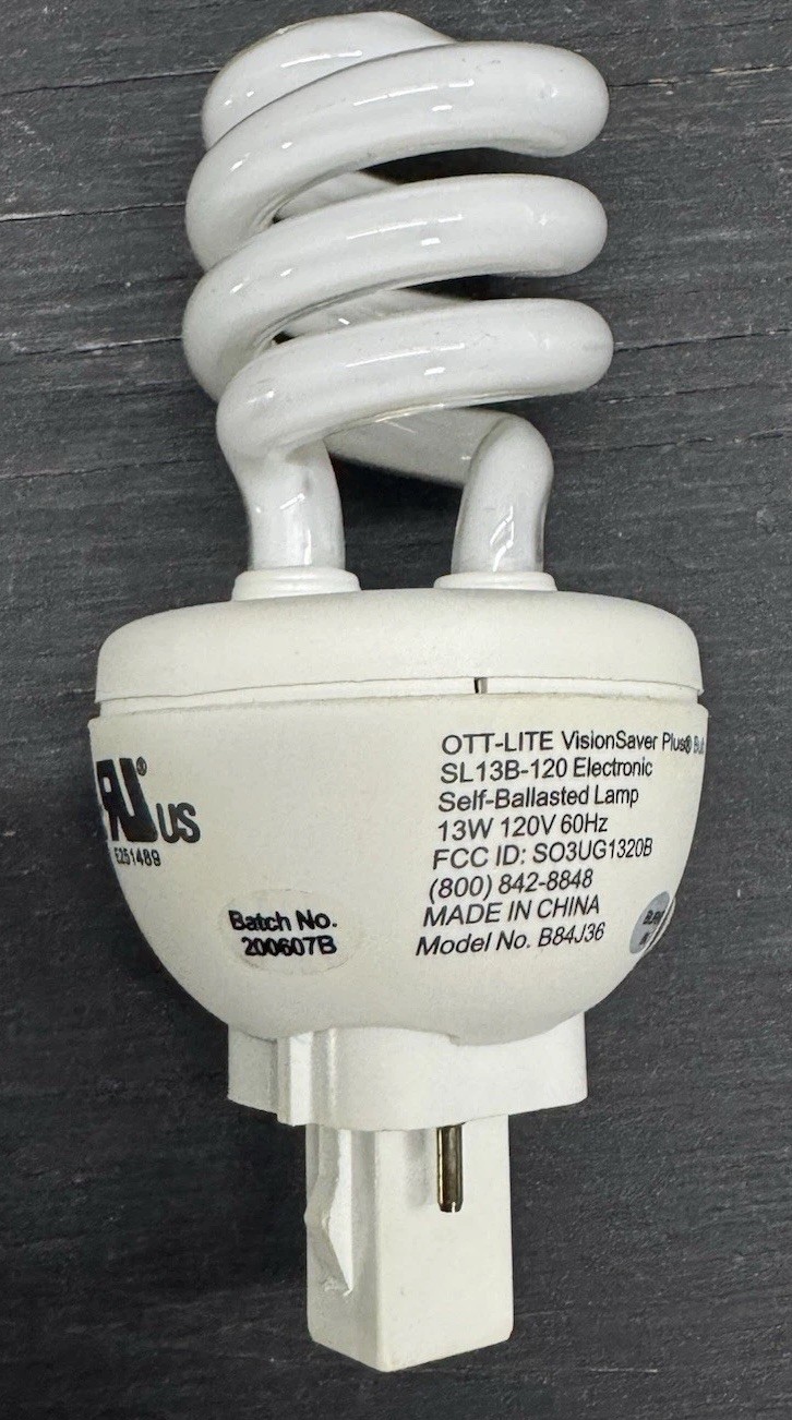 OTT-LITE 13W Lamp SL13B-120 Replacement Spiral CFL Bulb OttLite 5000K Fluorescen gallery