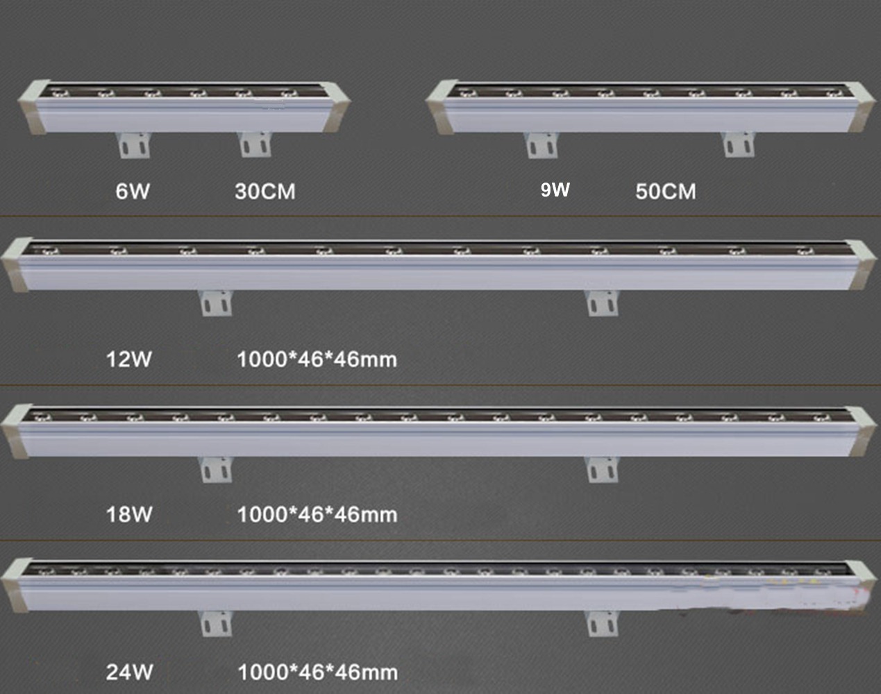 White LED Wall Washer Linear Light IP65 Waterproof Floodlight Outdoor AC85V-265V gallery