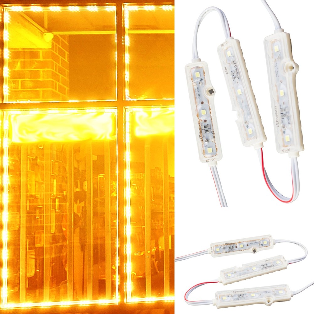23ft Orange Storefront window LED light Z2835 + UL LED driver power supply
