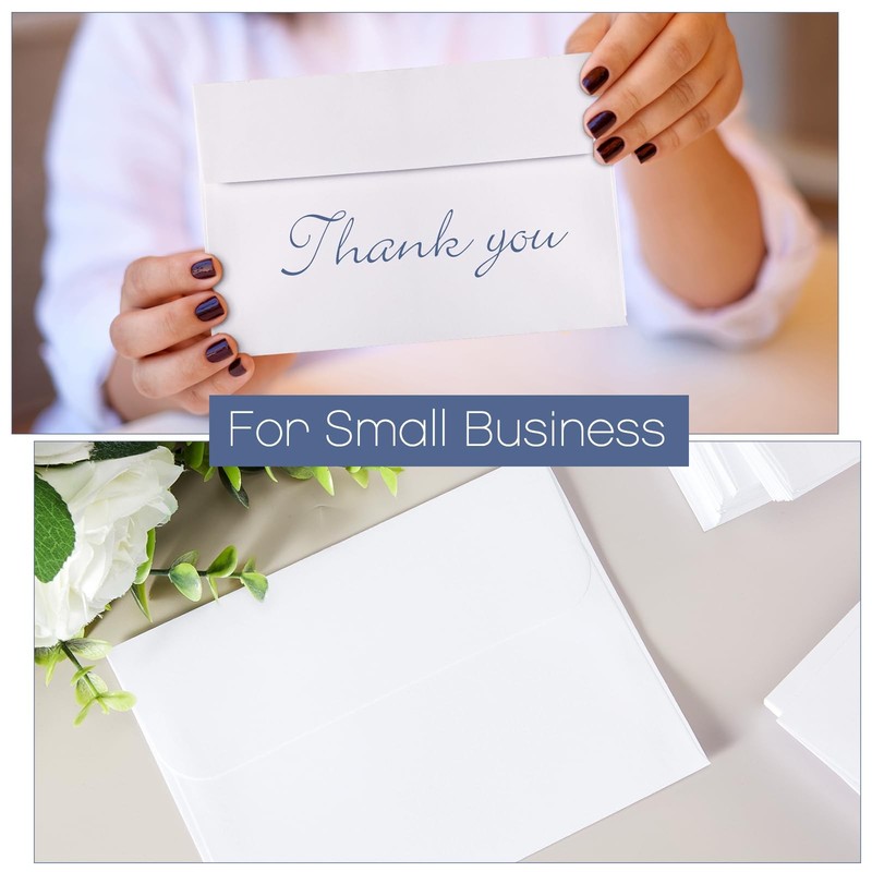 Fainne 1000 Pcs White Envelopes Self Adhesive A2 5.75 x 4.375 Inch, white gallery