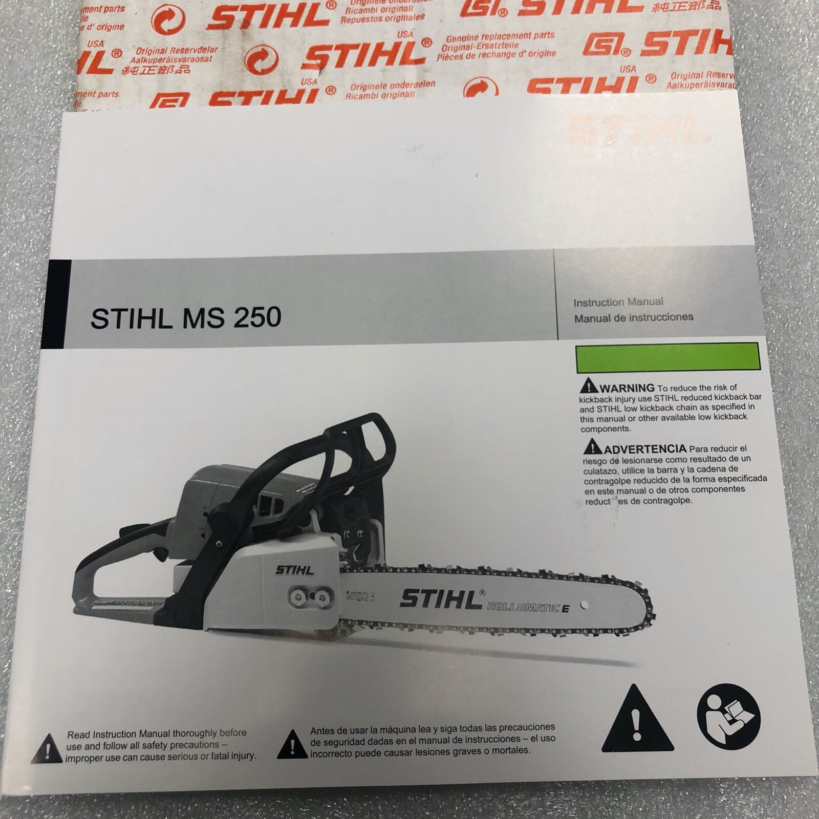 STIHL MS250 Chainsaw Owner's Instruction Manual Operator Book OEM gallery