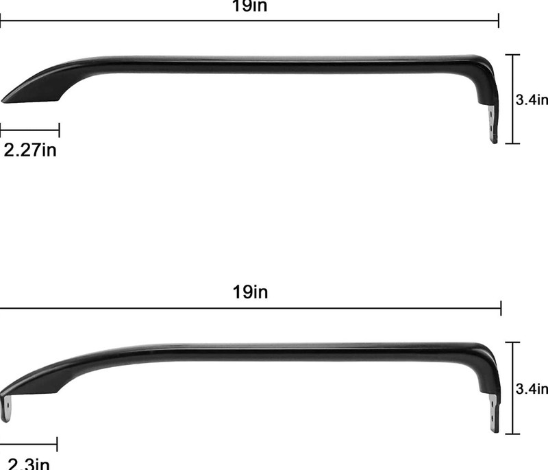 Freezer Refrigerator Door Handle Kit WR12X22183 For GE GTH18GBDCRBB GTH18GCDDRBB gallery