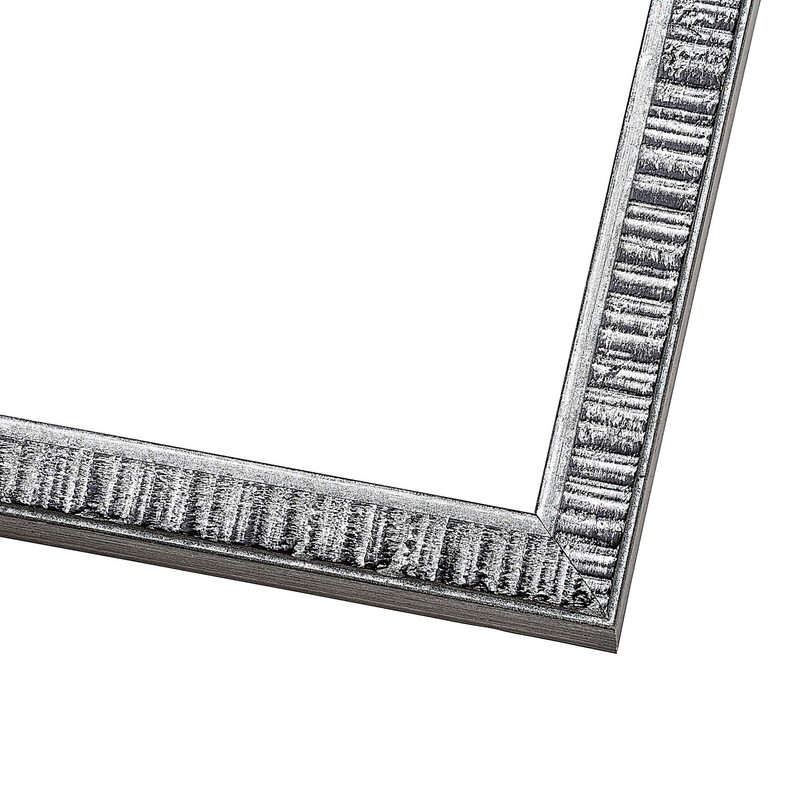 28x34 Frame Silver Grey Distressed Solid Wood Picture Frame | 0.75 Inch Moulding gallery