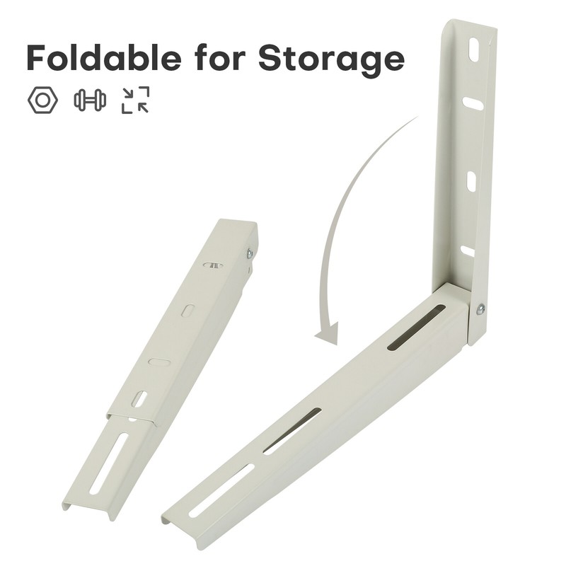 Mini Split Wall Mounting Bracket for 9000-18000BTU Foldable Air Conditioner Rack gallery